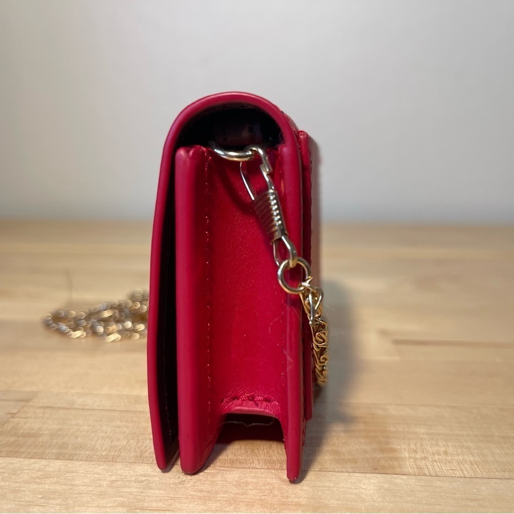 ZAC Zac Posen Eartha Leather Card Case Mini Crossbody Wallet on Chain - Picture 4 of 13